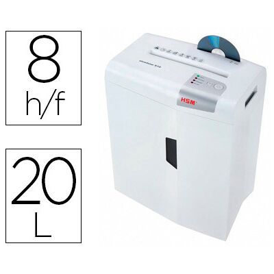 Destructora de Documentos Hsm Shredstar X10 Capac. Corte de 10 hojas en partículas Destructora de Documentos Hsm Shredstar X10 Capac. Corte de 10 hojas en partículas