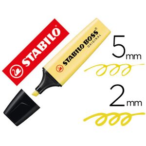 Marcador fluorescente pastel Stabilo Boss 70 amarillo cremoso Marcador fluorescente pastel Stabilo Boss 70 amarillo cremoso
