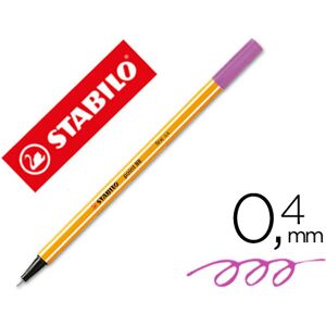 Stabilo Pointer Fiber Tip 88 Rotulador lila claro 0,4 mm Stabilo Pointer Fiber Tip 88 Rotulador lila claro 0,4 mm
