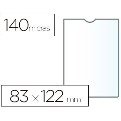 Esselte Bolsa Portadocumentos Plastico 140 Micrones Medidas 83x122mm (1 Unidad) Esselte Bolsa Portadocumentos Plastico 140 Micrones Medidas 83x122mm (1 Unidad)