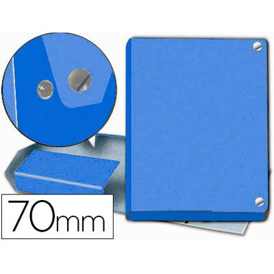 Portada para Proyectos Pardo Folio Lomo 70 mm Cartón Rayado Azul Portada para Proyectos Pardo Folio Lomo 70 mm Cartón Rayado Azul