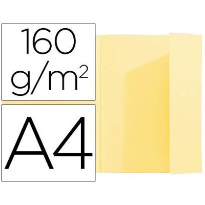 Exacompta Clasificador Cartón Din A4 Amarillo 160g/m2 con Solapa Interior Exacompta Clasificador Cartón Din A4 Amarillo 160g/m2 con Solapa Interior