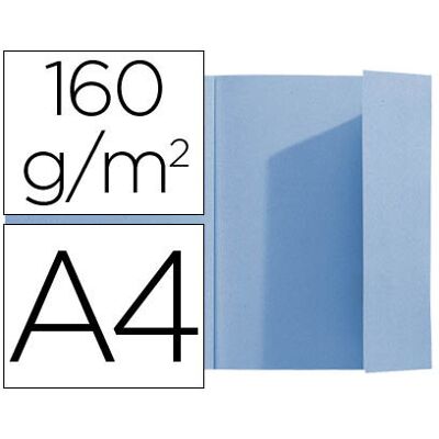 Exacompta Clasificador de Cartón Din A4 Azul 160g/m2 con Solapa Interior Exacompta Clasificador de Cartón Din A4 Azul 160g/m2 con Solapa Interior