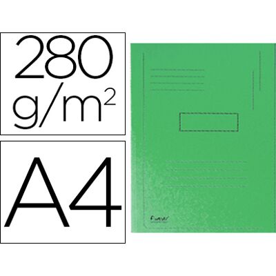 Exacompta Clasificador Cartón Reciclado Din A4 Verde 280g/m2 c/ 2 Solapas Interiores Exacompta Clasificador Cartón Reciclado Din A4 Verde 280g/m2 c/ 2 Solapas Interiores