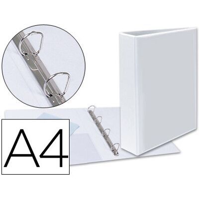Esselte Kangaroo Paste 4 Anillos Mixtos de 40mm A4 Plástico Blanco Esselte Kangaroo Paste 4 Anillos Mixtos de 40mm A4 Plástico Blanco