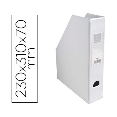 Exacompta Porta Revistas Lomo PVC 70mm Color Blanco 230X310X70 mm Exacompta Porta Revistas Lomo PVC 70mm Color Blanco 230X310X70 mm