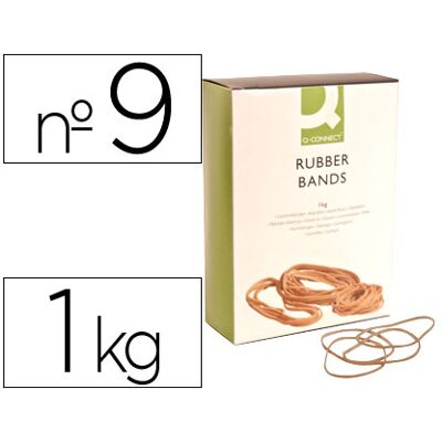 Elásticos Q-Connect 1000 Gr Numero 9 Elásticos Q-Connect 1000 Gr Numero 9