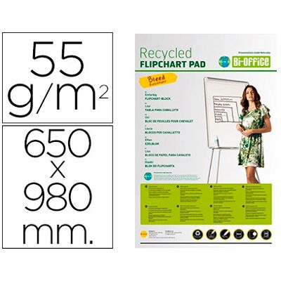 Bi-Office Congressional Block Papel Reciclado 55g 650X980 mm Bi-Office Congressional Block Papel Reciclado 55g 650X980 mm