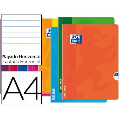 Cuaderno Escolar Grapado Oxford Openflex A4 48F Colores Surtidos Cuaderno Escolar Grapado Oxford Openflex A4 48F Colores Surtidos