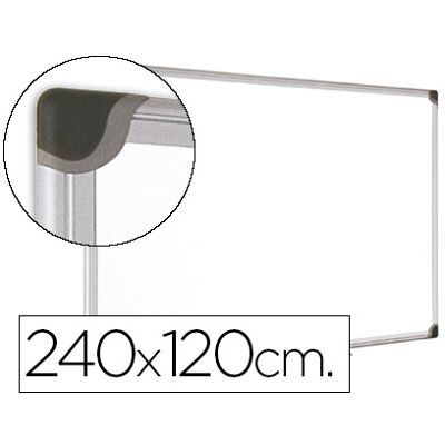 Pizarra Blanca Bi-Office Magnetico Maya W Cerámica Marco Aluminio Esmaltado 240x120cm Pizarra Blanca Bi-Office Magnetico Maya W Cerámica Marco Aluminio Esmaltado 240x120cm
