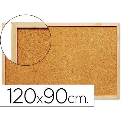 Tablero Q-Connect Cortica con marco de madera 1200 X 900 mm Tablero Q-Connect Cortica con marco de madera 1200 X 900 mm