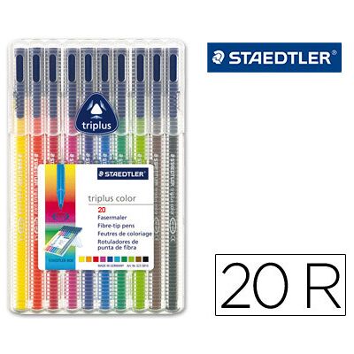 Rotulador Staedtler Triplus 20 Unidades Rotulador Staedtler Triplus 20 Unidades