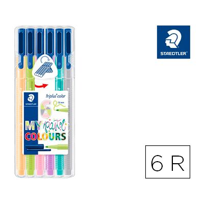 Rotulador Staedtler Triplus Me Pastel Colors Estuche 6 Colores Surtidos Rotulador Staedtler Triplus Me Pastel Colors Estuche 6 Colores Surtidos