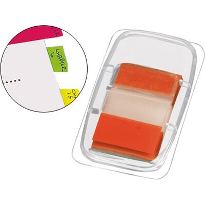 Dispensador de 50 piezas de bandas separadoras Q-Connect rojas Dispensador de 50 piezas de bandas separadoras Q-Connect rojas