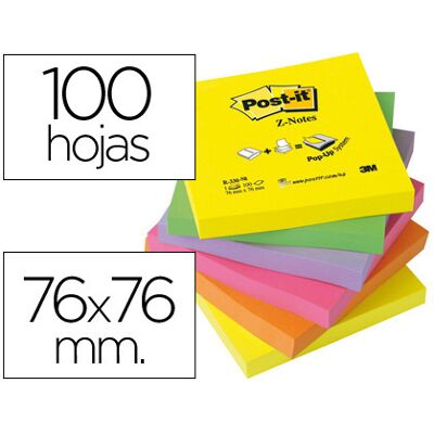 Bloc Post-It Adhesivo Surtido 76 X 76 mm Bloc Post-It Adhesivo Surtido 76 X 76 mm