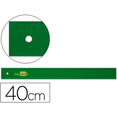 Regla Acrílica Liderpapel 40 cm - Oficina y Escuela Regla Acrílica Liderpapel 40 cm - Oficina y Escuela