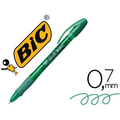 Bolígrafo Bic Gelocity Illusion Borrable Verde Punta 0.7mm Bolígrafo Bic Gelocity Illusion Borrable Verde Punta 0.7mm