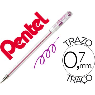 Bolígrafo Pentel Bk77 Rosa Bolígrafo Pentel Bk77 Rosa