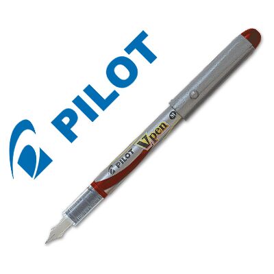 Pilot Pen V Pem Plata Rojo Svp-4Wr Pilot Pen V Pem Plata Rojo Svp-4Wr