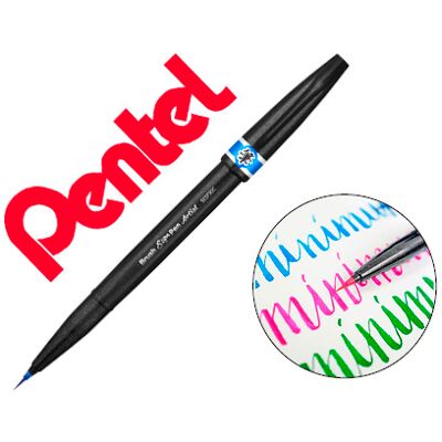 Pentel Artist Brush Pen Color Azul Cielo Pentel Artist Brush Pen Color Azul Cielo