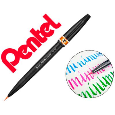 Pentel Artist Brush Pen Color Naranja Pentel Artist Brush Pen Color Naranja