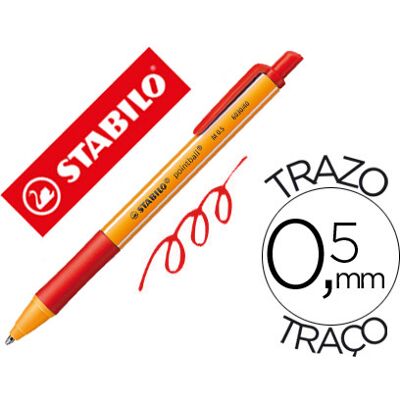 STABILO pointball Rojo Bolígrafo ecológico neutral en CO2 - 6 Colores STABILO pointball Rojo Bolígrafo ecológico neutral en CO2 - 6 Colores