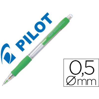 Portaminas Pilot Super Grip verde claro 0,5 mm mango de goma Portaminas Pilot Super Grip verde claro 0,5 mm mango de goma