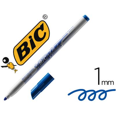 Rotulador Bic Velleda Fino para Marco Punta Redonda 1 mm Azul Rotulador Bic Velleda Fino para Marco Punta Redonda 1 mm Azul