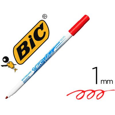 Rotulador Bic Velleda Fino para Marco Punta Redonda 1 mm Rojo Rotulador Bic Velleda Fino para Marco Punta Redonda 1 mm Rojo