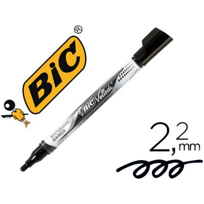 Bic Velleda Liquid Pocket Marker Punta Redonda 2.2 mm Negro Bic Velleda Liquid Pocket Marker Punta Redonda 2.2 mm Negro