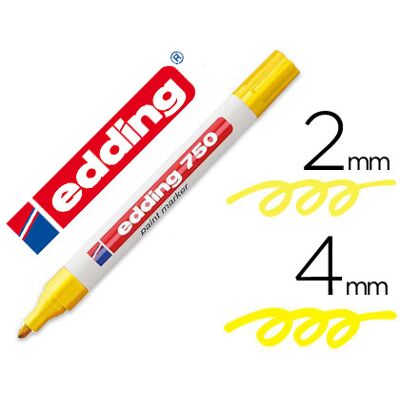 Edding Marker Fiber Tip 750 amarillo punta redonda 3,5 mm Edding Marker Fiber Tip 750 amarillo punta redonda 3,5 mm