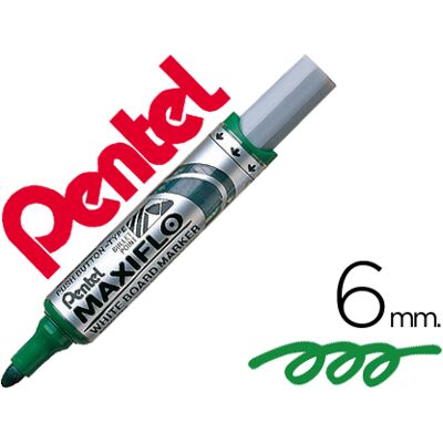 Pentel Rotulador Mwl5M Pizarra Blanca Maxiflo Verde Pentel Rotulador Mwl5M Pizarra Blanca Maxiflo Verde