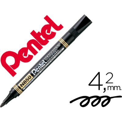 Pentel N850 Punto Permanente Redonda Marcador Negro Pentel N850 Punto Permanente Redonda Marcador Negro