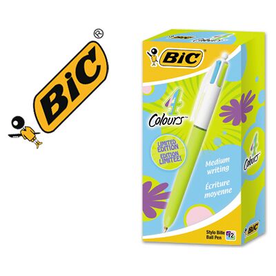 Bolígrafo Bic Cuatro Colores Pastel Edición Limitada Bolígrafo Bic Cuatro Colores Pastel Edición Limitada