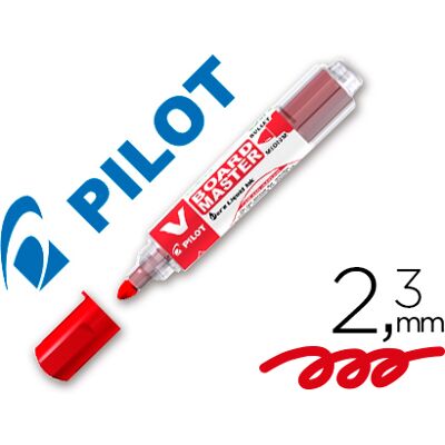 Pilot Board Master Marker para pizarra blanca Red Liquid Ink Trace 2.3mm Pilot Board Master Marker para pizarra blanca Red Liquid Ink Trace 2.3mm