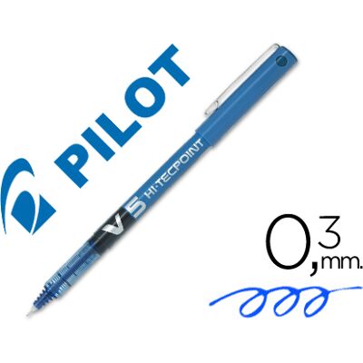 Marcador Piloto Punta Fina V-5 Azul 0.5 mm Marcador Piloto Punta Fina V-5 Azul 0.5 mm
