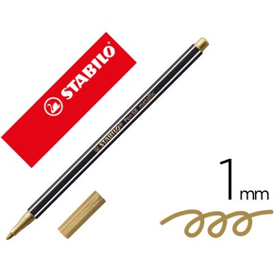 Rotuladores metálicos STABILO Pen 68 dorados - Pack de 10 Rotuladores metálicos STABILO Pen 68 dorados - Pack de 10