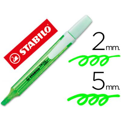 Marcador Pastel STABILO Swing Cool - Marcador - Verde Marcador Pastel STABILO Swing Cool - Marcador - Verde