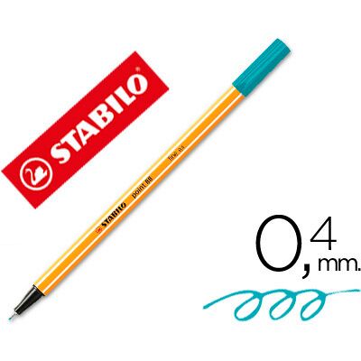 STABILO Point 88 Turquesa Fineliner - Rotulador fino STABILO Point 88 Turquesa Fineliner - Rotulador fino