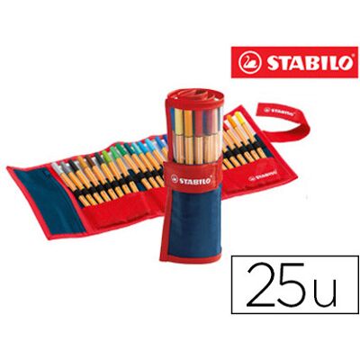 Bolígrafo de fieltro STABILO Point 88 - Set de 25 Bolígrafo de fieltro STABILO Point 88 - Set de 25
