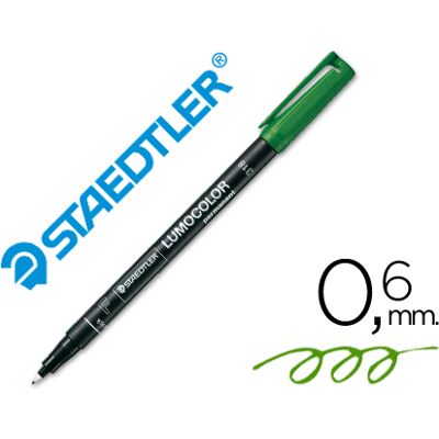 Staedtler Lumocolor Marcador de proyección trasera permanente 318-5 Punta 0.6mm Verde Staedtler Lumocolor Marcador de proyección trasera permanente 318-5 Punta 0.6mm Verde