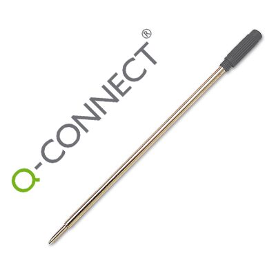 Recambio Q-Connect para bolígrafo con rosca negra Recambio Q-Connect para bolígrafo con rosca negra