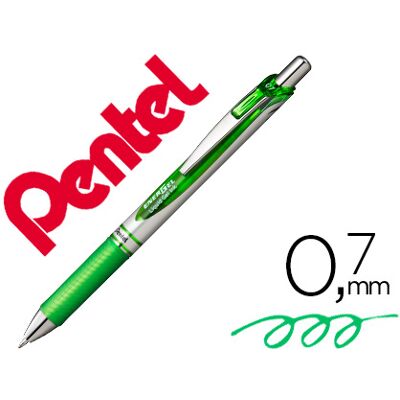 Roller Pentel Bl77 0.7 mm Energel Retráctil Verde Claro Roller Pentel Bl77 0.7 mm Energel Retráctil Verde Claro