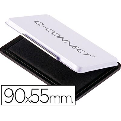 Almohadilla para sellos Q-Connect 90X55 mm Negro Almohadilla para sellos Q-Connect 90X55 mm Negro