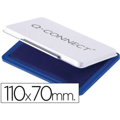 Cojín para Sello Q-Connect Nº2 Azul 110X70mm Cojín para Sello Q-Connect Nº2 Azul 110X70mm
