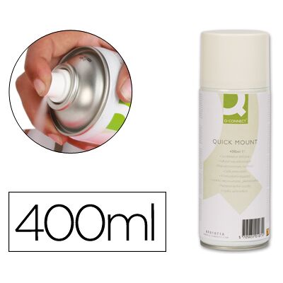 Pegamento adhesivo en spray Q-Connect envase de 400 ml Pegamento adhesivo en spray Q-Connect envase de 400 ml