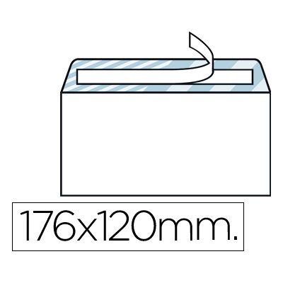 LIDERPAPEL Sobre Comercial Normalizado 120 X 176mm Blanco con Tira de Silicona (500 Unidades) LIDERPAPEL Sobre Comercial Normalizado 120 X 176mm Blanco con Tira de Silicona (500 Unidades)