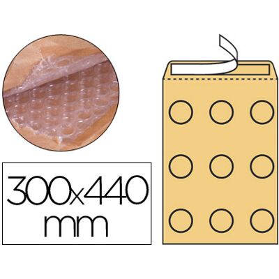 Sobre Burbujas Q-Connect Crema J/6 300X440 mm (50 Uds) Sobre Burbujas Q-Connect Crema J/6 300X440 mm (50 Uds)