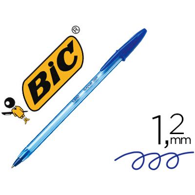 Bolígrafo Bic Cristal Soft Azul punta 1,2 mm Bolígrafo Bic Cristal Soft Azul punta 1,2 mm