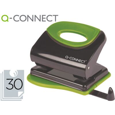Perforadora de metal Q-Connect con capacidad para 30 hojas Perforadora de metal Q-Connect con capacidad para 30 hojas